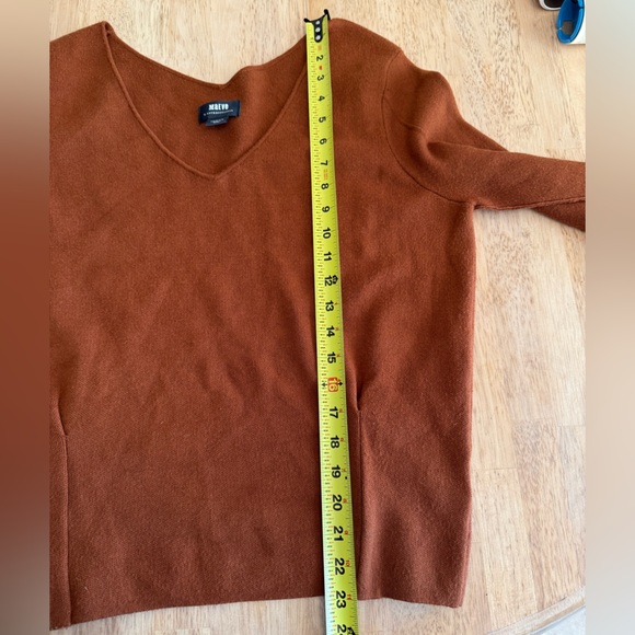 Anthropologie Rich Brown V-Neck Sweater - Picture 7 of 9